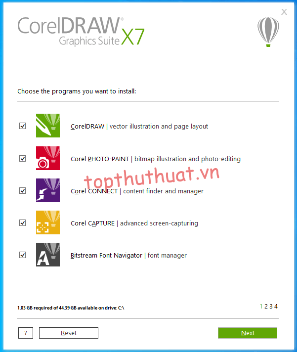 Cài đặt Download CorelDraw X7 nhanh chóng