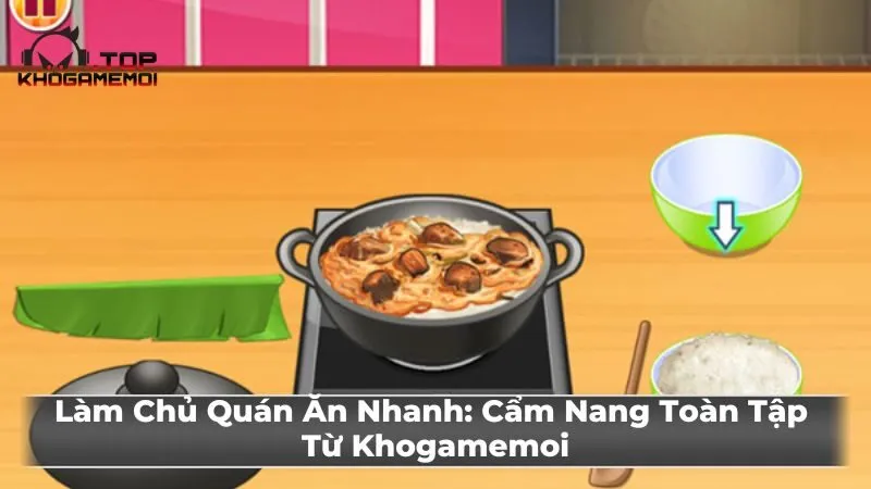 Phục vụ khách hàng tại Quán Ăn Nhanh